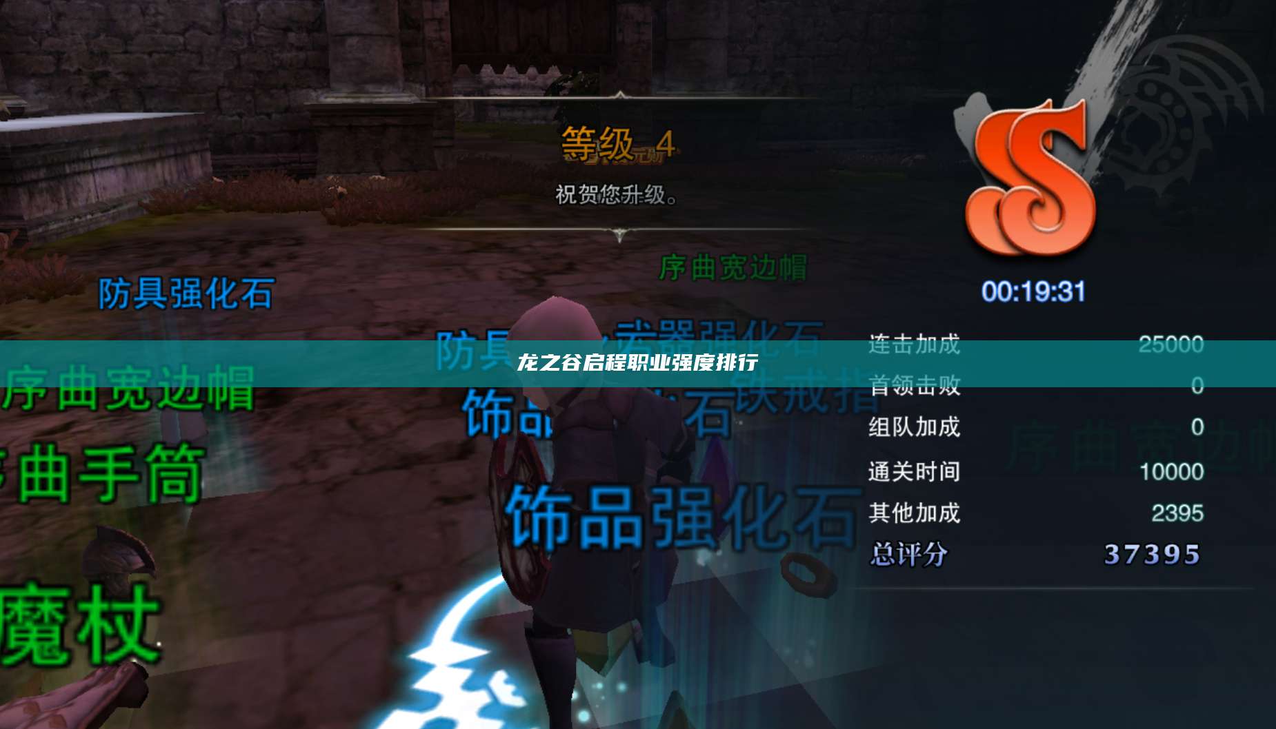 龙之谷启程职业强度排行